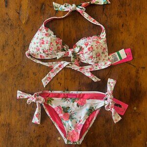 Betsey Johnson Floral Bikini Set